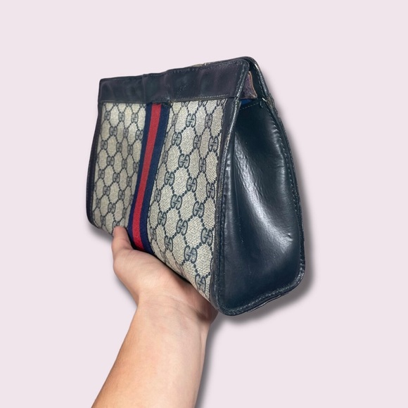 Gucci rare vintage monogram Supreme Ophidia pouch - Picture 2 of 7